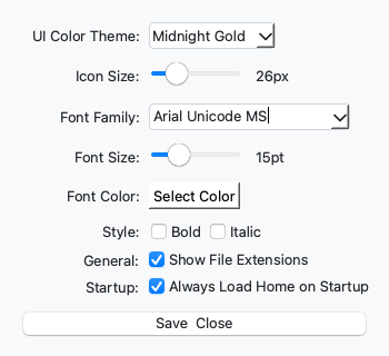 Settings & Customization